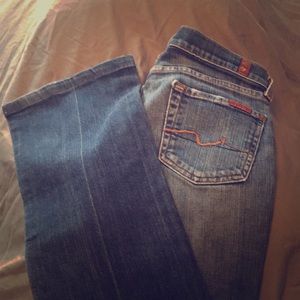 👖🌸Gently Used 7of all mankind jeans , size 26